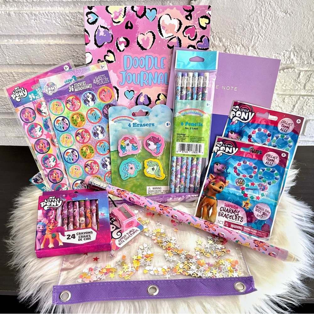 My Little Pony Back to School Essentials MLP Stationary & School Supplies Bundle